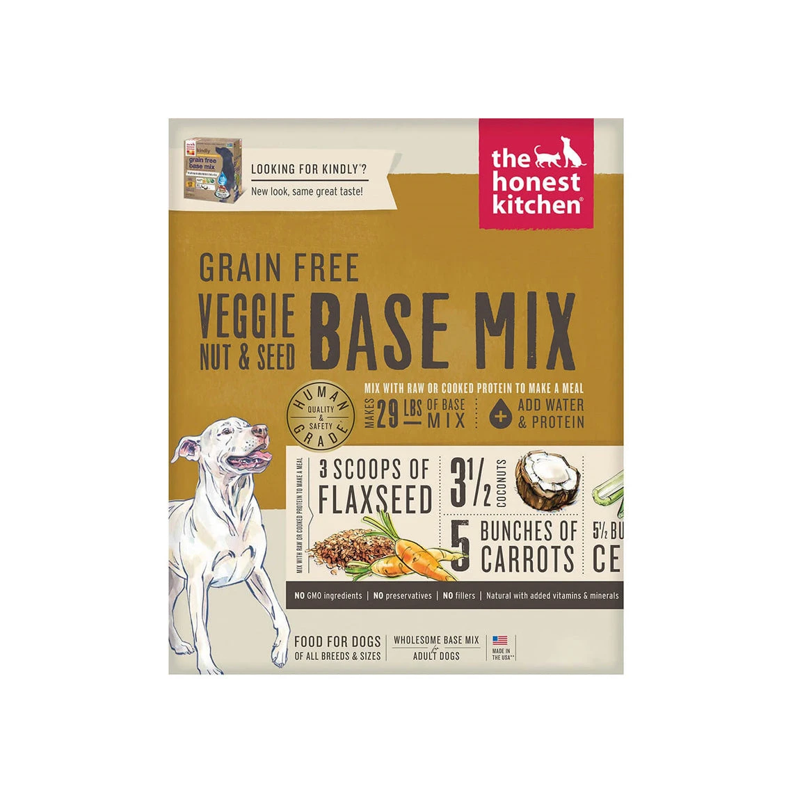The Honest Kitchen Veggie Nut & Seed Base Mix Dog Food 1 The Honest Kitchen Veggie Nut & Seed Base Mix Dog Food