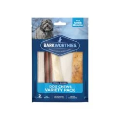 Barkworthies Variety Pack 10 Barkworthies Variety Pack -Cat And Dog Pet Supply Store 2014847 BW VarietyPack SmallDog 5PK Front