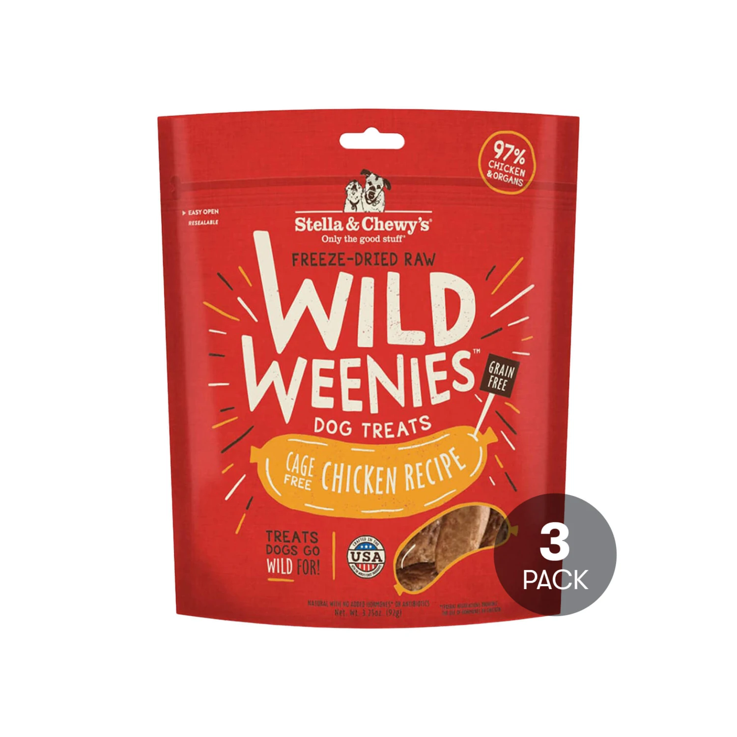 Stella & Chewy's Wild Weenies Raw Freeze-Dried Dog Treats 12 Stella & Chewy's Wild Weenies Raw Freeze-Dried Dog Treats - Image 12