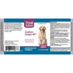 PetAlive Cushex Drops M Homeopathic Remedy For Cushing's -Cat And Dog Pet Supply Store 3006651 back 1