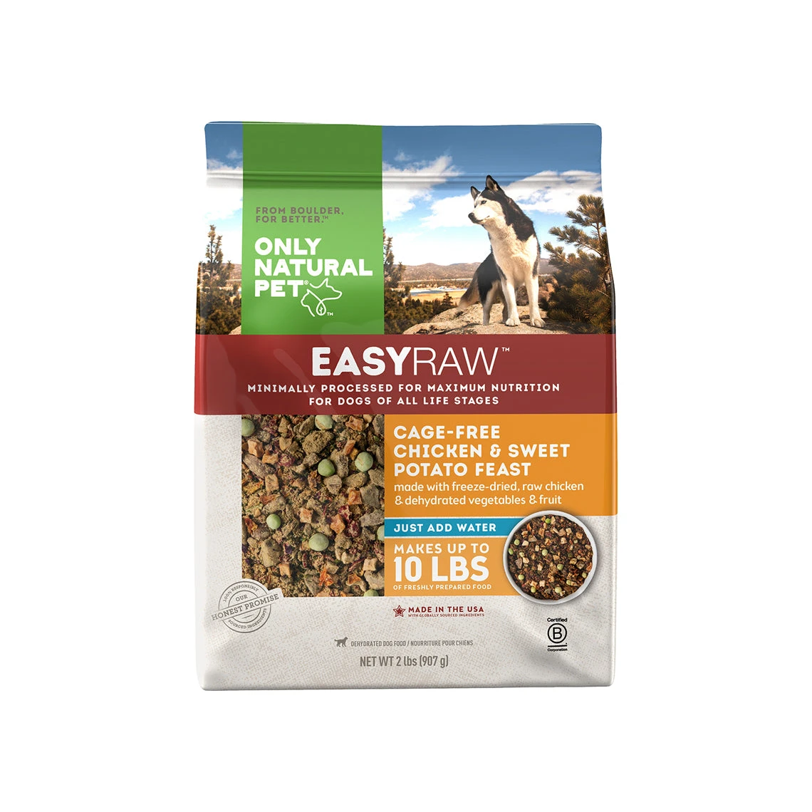 Only Natural Pet EasyRaw Cage-Free Chicken & Sweet Potato Feast Dehydrated Dog Food 1 Only Natural Pet EasyRaw Cage-Free Chicken & Sweet Potato Feast Dehydrated Dog Food