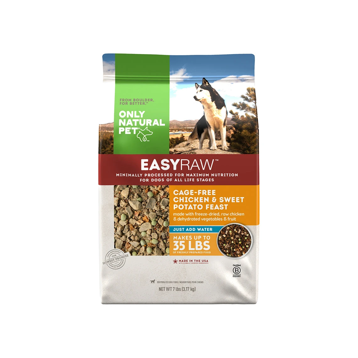 Only Natural Pet EasyRaw Cage-Free Chicken & Sweet Potato Feast Dehydrated Dog Food 2 Only Natural Pet EasyRaw Cage-Free Chicken & Sweet Potato Feast Dehydrated Dog Food - Image 2