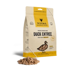 Vital Essentials Freeze Dried Mini Nibblets Dog Entree -Cat And Dog Pet Supply Store 8009ProductDetailPage Dog FreezeDriedEntree MiniNibs Duck 14oz Hero