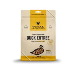 Vital Essentials Freeze Dried Mini Nibblets Dog Entree -Cat And Dog Pet Supply Store 8009ProductDetailPage Dog FreezeDriedEntree MiniNibs Duck 14oz Hero 3