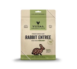 Vital Essentials Freeze Dried Mini Nibblets Dog Entree -Cat And Dog Pet Supply Store 8012ProductDetailPage Dog FreezeDriedEntree MiniNibs Rabbit 14oz Hero 3