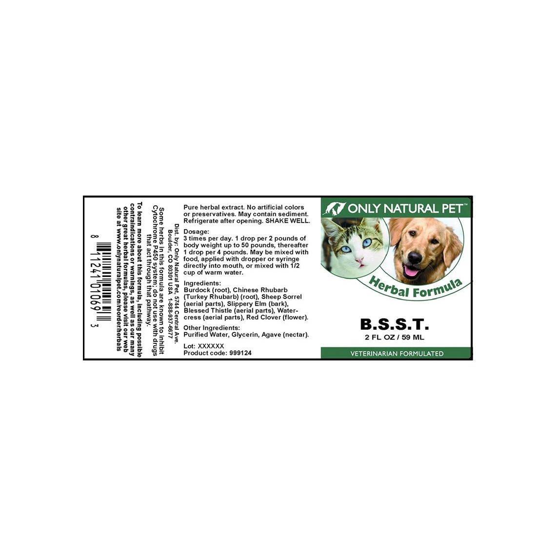 Only Natural Pet BSST Herbal Liquid Formula Essiac For Dogs & Cats 6 Only Natural Pet BSST Herbal Liquid Formula Essiac For Dogs & Cats - Image 6