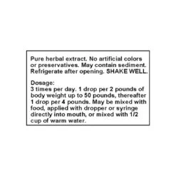 Only Natural Pet BSST Herbal Liquid Formula Essiac For Dogs & Cats 10 Only Natural Pet BSST Herbal Liquid Formula Essiac For Dogs & Cats -Cat And Dog Pet Supply Store BSST Dosage