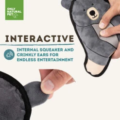 Only Natural Pet Mountain Friends Recycled Plush Dog Toys 24 Only Natural Pet Mountain Friends Recycled Plush Dog Toys -Cat And Dog Pet Supply Store BeatricetheBearMountainFriendsPlushDogToyInteractive