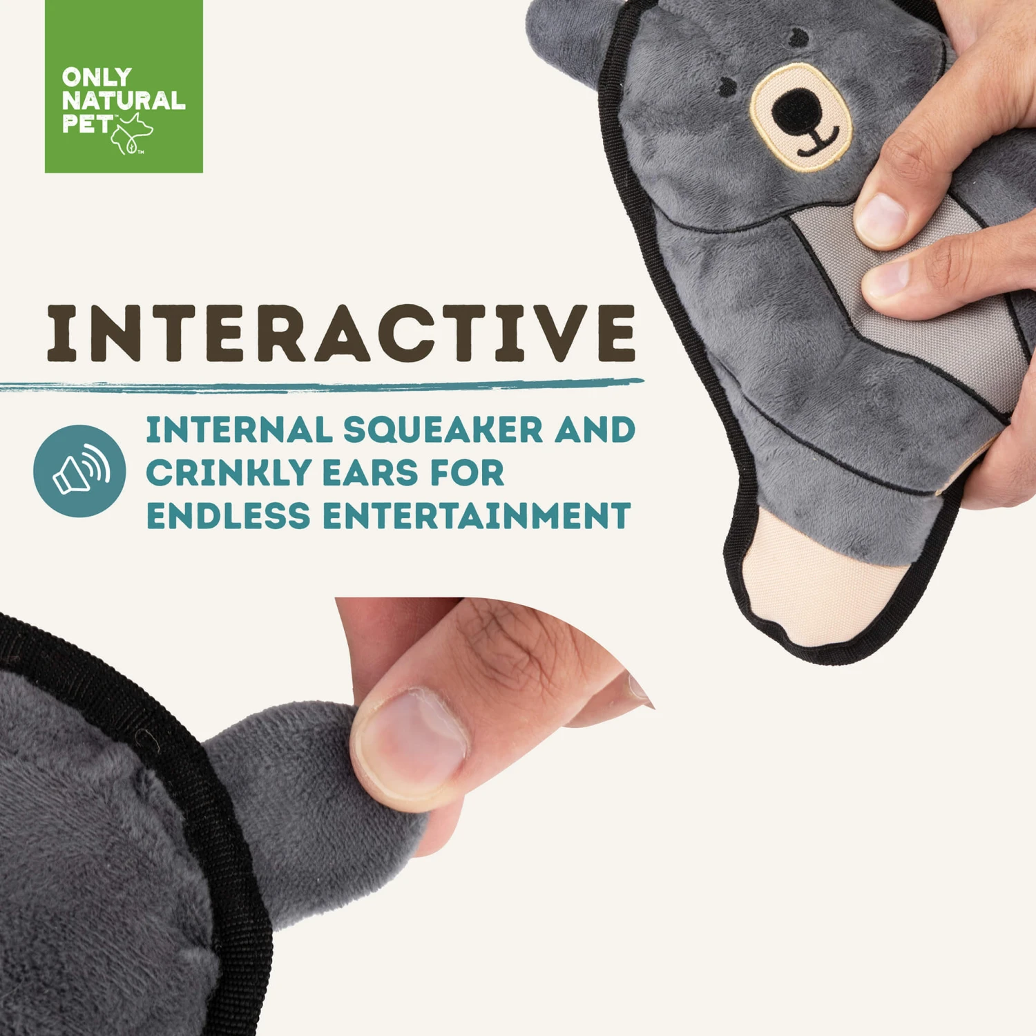 Only Natural Pet Mountain Friends Recycled Plush Dog Toys 5 Only Natural Pet Mountain Friends Recycled Plush Dog Toys - Image 5