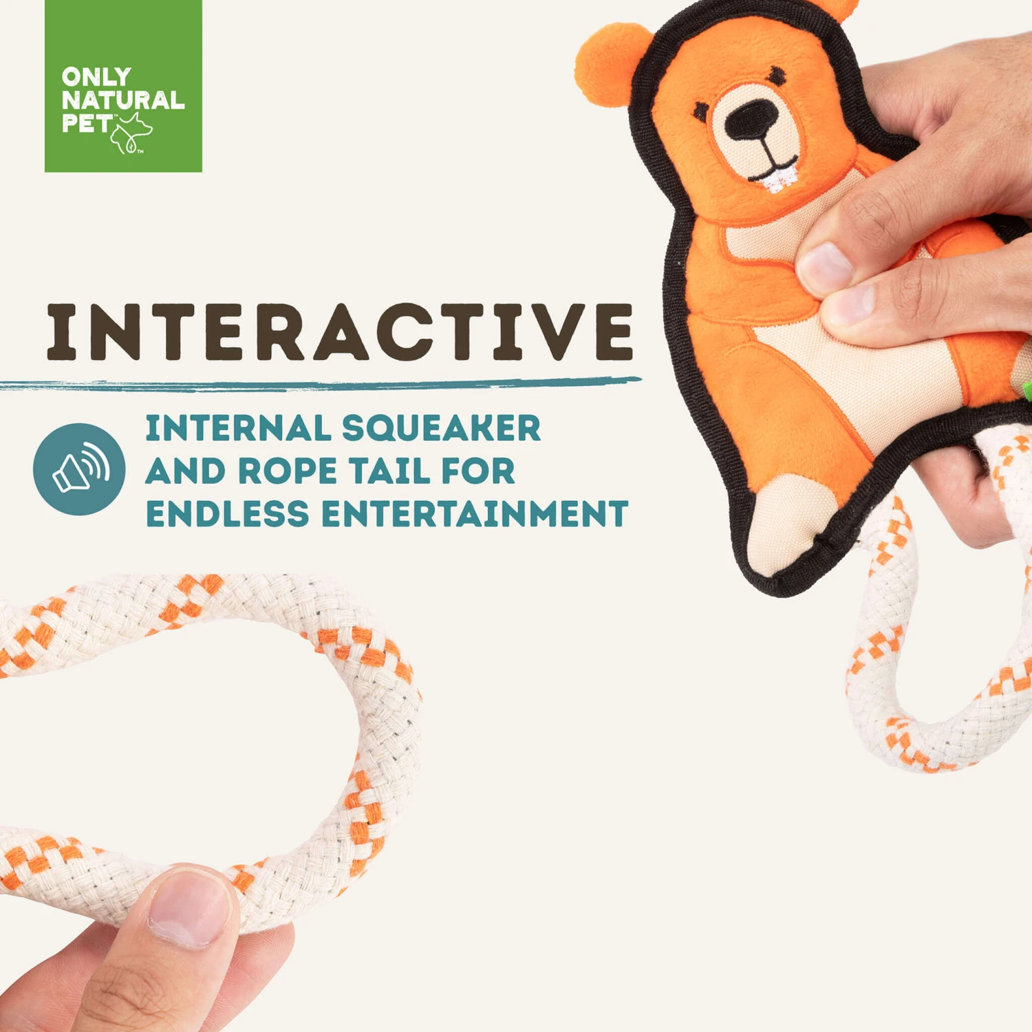 Only Natural Pet Mountain Friends Recycled Plush Dog Toys 19 Only Natural Pet Mountain Friends Recycled Plush Dog Toys - Image 19