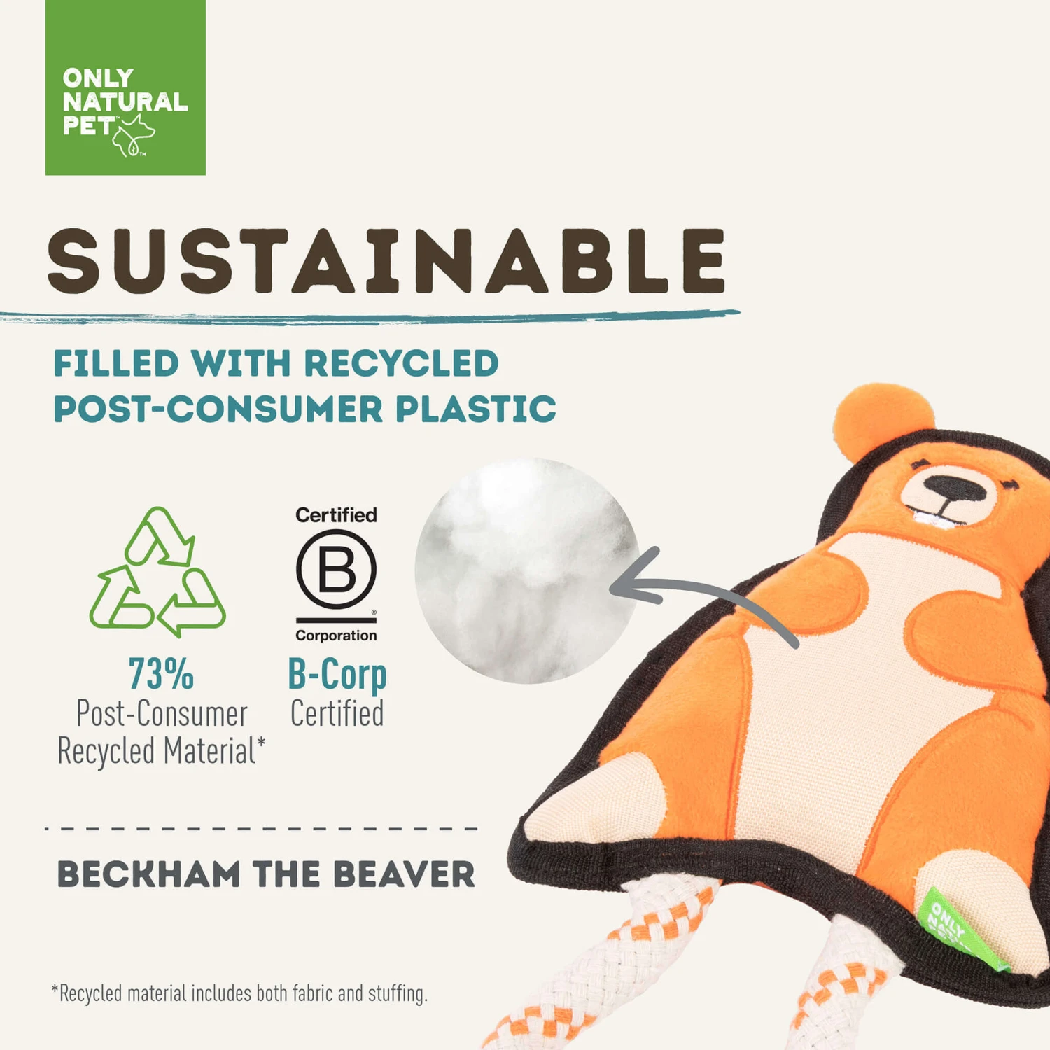 Only Natural Pet Mountain Friends Recycled Plush Dog Toys 20 Only Natural Pet Mountain Friends Recycled Plush Dog Toys - Image 20