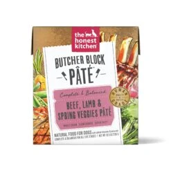 The Honest Kitchen Butcher Block Pate Dog Wet Food -Cat And Dog Pet Supply Store ButcherBlockPateBeef Lamb SpringVeggiesPate10.5ozCarton