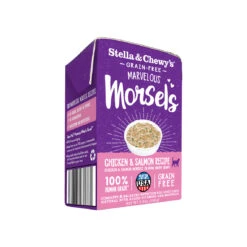 Stella & Chewy's Marvelous Morsels Cat Food Case Of 12 -Cat And Dog Pet Supply Store Cat Morsels Wet ChickSalmon