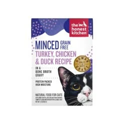 The Honest Kitchen Minced Cat Wet Food -Cat And Dog Pet Supply Store CatMincedTurkey Chicken DuckRecipeinBoneBrothGravy5.5ozCarton
