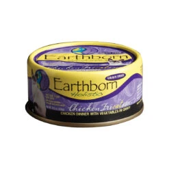 Earthborn Holistic Grain-Free Wet Canned Cat Food -Cat And Dog Pet Supply Store Chicken Fricatsse 5.5 oz Can Front