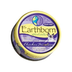 Earthborn Holistic Grain-Free Wet Canned Cat Food -Cat And Dog Pet Supply Store Chicken Fricatsse 5.5 oz Can Top