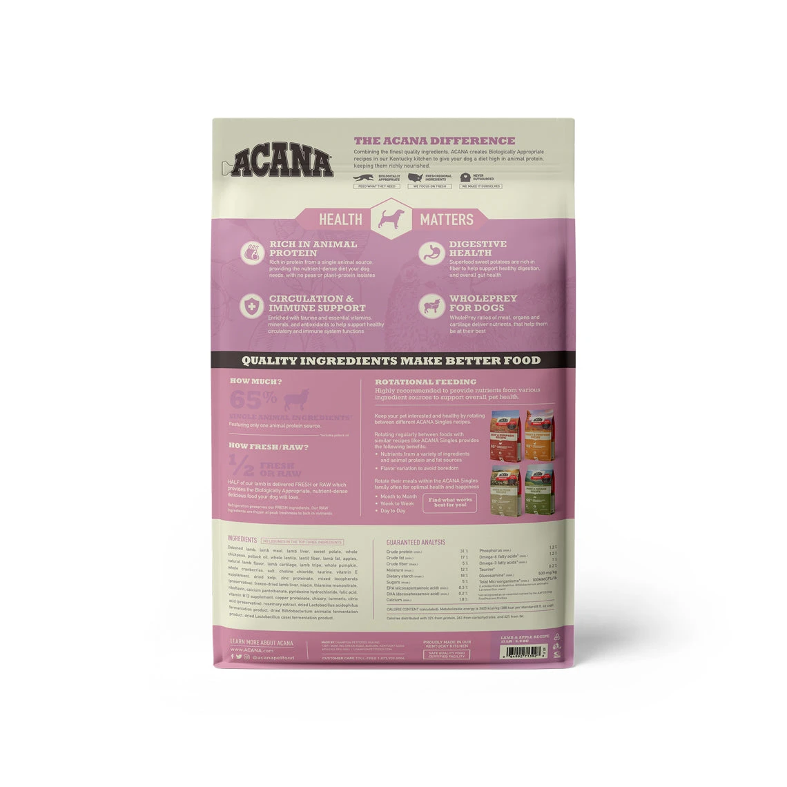 ACANA Singles Limited Ingredient Diet Grain-Free Dry Dog Food 8 ACANA Singles Limited Ingredient Diet Grain-Free Dry Dog Food - Image 8