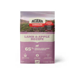 ACANA Singles Limited Ingredient Diet Grain-Free Dry Dog Food 25 ACANA Singles Limited Ingredient Diet Grain-Free Dry Dog Food -Cat And Dog Pet Supply Store DS ACANA Singles Dog Lamb 26 Apple Recipe Front 13lb