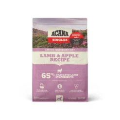 ACANA Singles Limited Ingredient Diet Grain-Free Dry Dog Food 24 ACANA Singles Limited Ingredient Diet Grain-Free Dry Dog Food -Cat And Dog Pet Supply Store DS ACANA Singles Dog Lamb 26 Apple Recipe Front 4.5lb