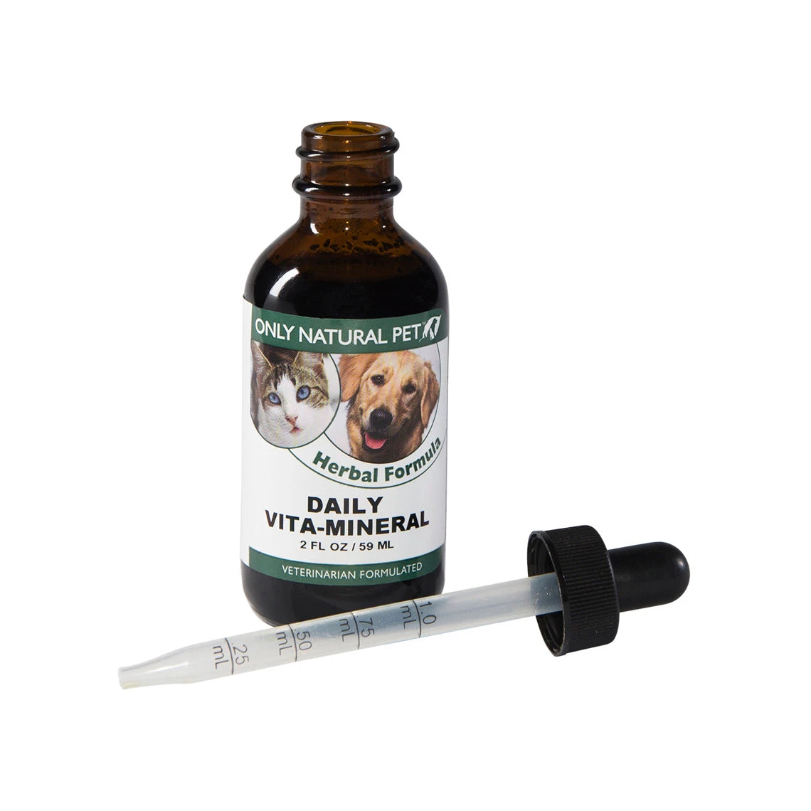 Only Natural Pet Daily Vita-Mineral Herbal Liquid Formula Trace Minerals For Dogs & Cats 2 Only Natural Pet Daily Vita-Mineral Herbal Liquid Formula Trace Minerals For Dogs & Cats - Image 2