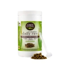 Earth Animal Daily Raw Food Nutritional Supplement Powder For Cats & Dogs -Cat And Dog Pet Supply Store EarthAnimalDailyRawFoodSupplementwithScoop