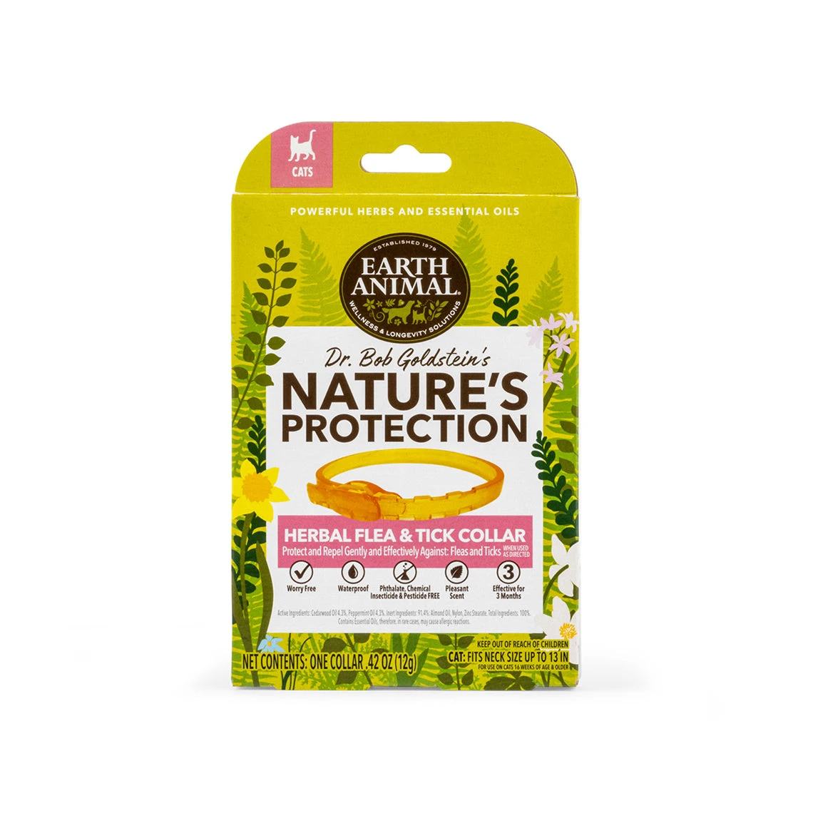 Earth Animal Nature's Protection Flea & Tick Collar For Cats 1 Earth Animal Nature's Protection Flea & Tick Collar For Cats