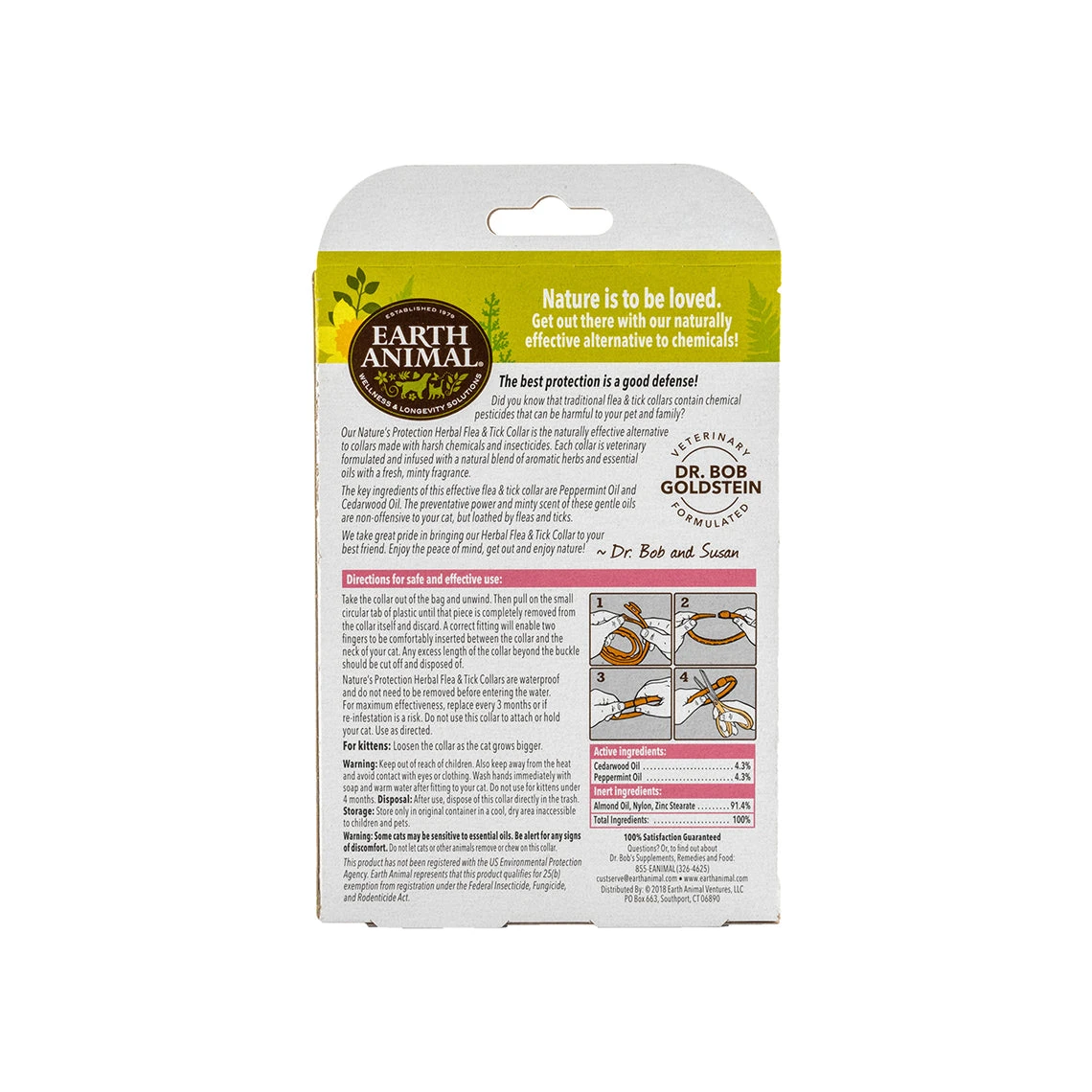 Earth Animal Nature's Protection Flea & Tick Collar For Cats 2 Earth Animal Nature's Protection Flea & Tick Collar For Cats - Image 2
