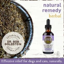 Earth Animal Organic Herbal Remedies No More Worms Tincture For Dogs 7 Earth Animal Organic Herbal Remedies No More Worms Tincture For Dogs -Cat And Dog Pet Supply Store EarthAnimal Worms Alt1