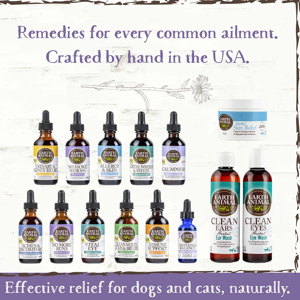 Earth Animal Organic Herbal Remedies No More Worms Tincture For Dogs 4 Earth Animal Organic Herbal Remedies No More Worms Tincture For Dogs - Image 4