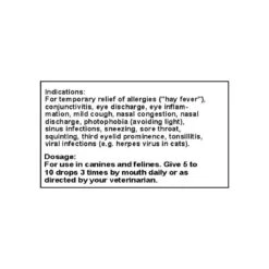 Only Natural Pet Eye & Upper Respiratory Homeopathic Remedy For Dogs & Cats -Cat And Dog Pet Supply Store Eye Upper Respiratory Homeopathic Dosage