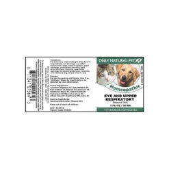 Only Natural Pet Eye & Upper Respiratory Homeopathic Remedy For Dogs & Cats -Cat And Dog Pet Supply Store Eye Upper Respiratory Homeopathic Label