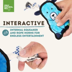 Only Natural Pet Mountain Friends Recycled Plush Dog Toys 31 Only Natural Pet Mountain Friends Recycled Plush Dog Toys -Cat And Dog Pet Supply Store GertrudetheGoatMountainFriendsPlushDogToyInteractive