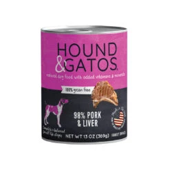 Hound & Gatos Canned Dog Food 24 Hound & Gatos Canned Dog Food -Cat And Dog Pet Supply Store HG DogCan Pork rgb