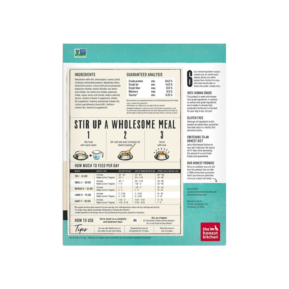 The Honest Kitchen Grain Free Limited Fish Dehydrated Dog Food 2 The Honest Kitchen Grain Free Limited Fish Dehydrated Dog Food - Image 2