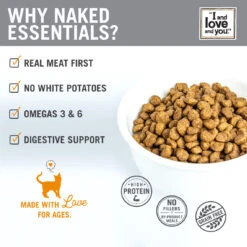 I And Love And You Naked Essentials Dry Cat Food 8 I And Love And You Naked Essentials Dry Cat Food -Cat And Dog Pet Supply Store IandloveandyouNakedEssetialsChicken DuckCheckList