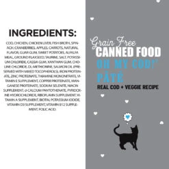 I And Love And You Pate Canned Cat Food 25 I And Love And You Pate Canned Cat Food -Cat And Dog Pet Supply Store IandloveandyouOhMyCodPateCatFoodCanIngredients