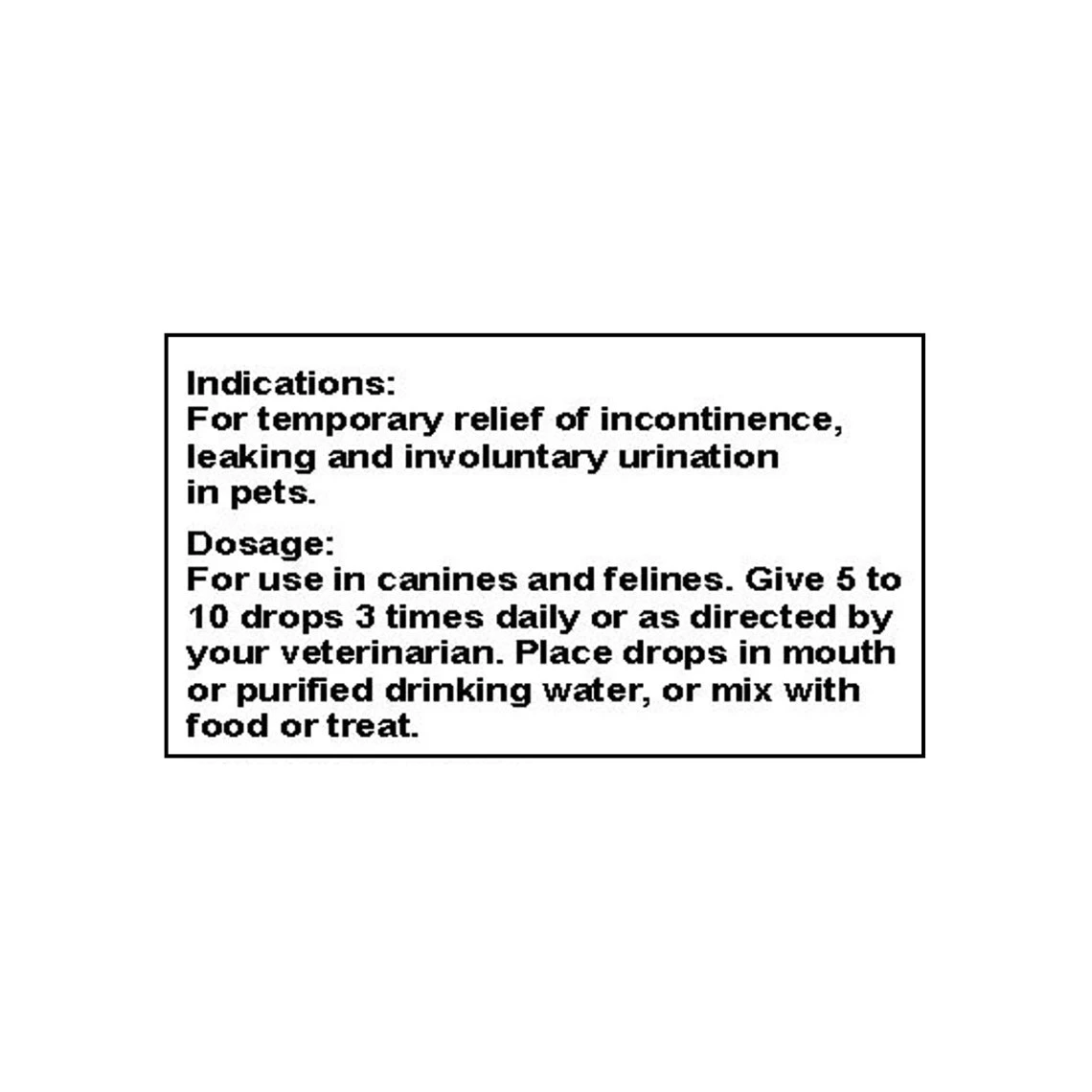 Only Natural Pet Incontinence Homeopathic Remedy 3 Only Natural Pet Incontinence Homeopathic Remedy - Image 3