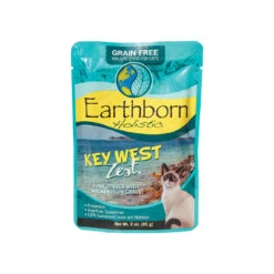 Earthborn Holistic Grain-Free Wet Cat Food Pouches -Cat And Dog Pet Supply Store Key West Zest Cat 3 oz Pouch Front