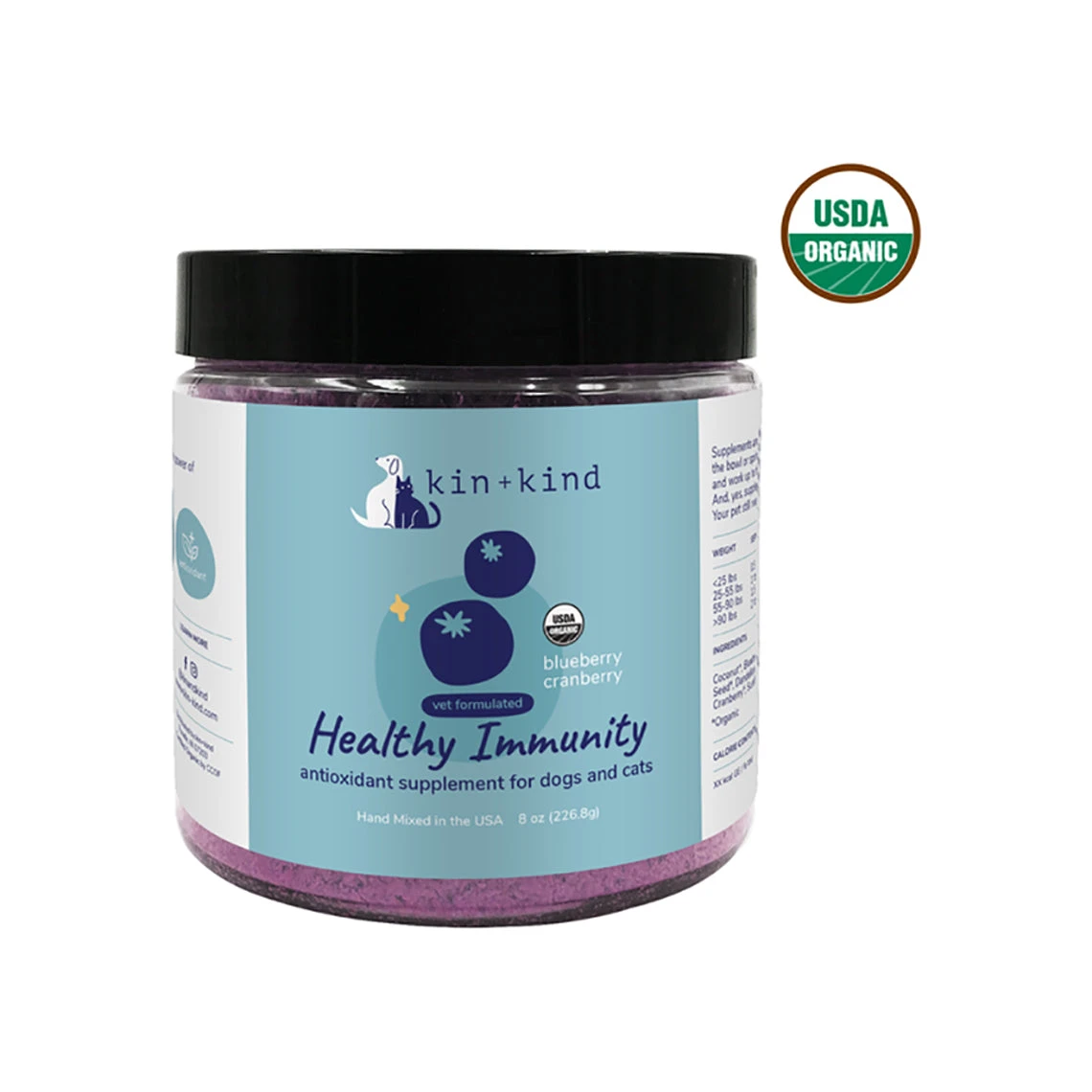 Kin + Kind Organic Healthy Immunity Supplement For Cats & Dogs 1 Kin + Kind Organic Healthy Immunity Supplement For Cats & Dogs