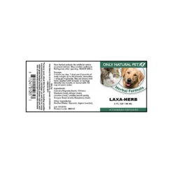 Only Natural Pet Laxa-Herb Herbal Formula -Cat And Dog Pet Supply Store Laxa Herb 2 oz Label