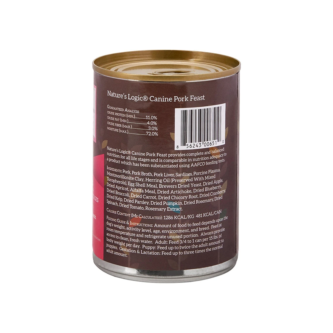 Nature's Logic Canine Pork Feast 13.2 Oz Canned Wet Food For Dogs 2 Nature's Logic Canine Pork Feast 13.2 Oz Canned Wet Food For Dogs - Image 2