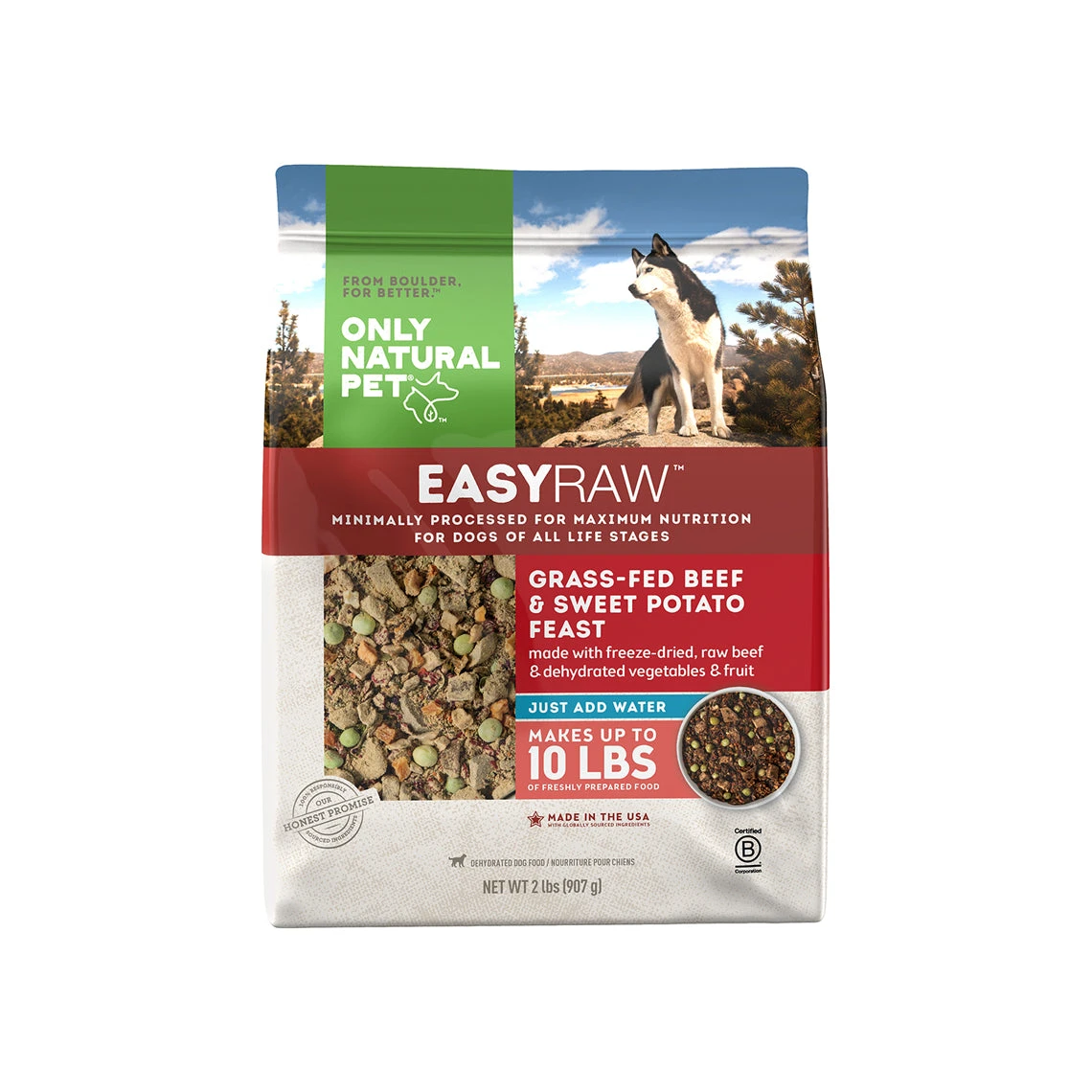 Only Natural Pet EasyRaw Grass-Fed Beef & Sweet Potato Feast Dehydrated Dog Food 1 Only Natural Pet EasyRaw Grass-Fed Beef & Sweet Potato Feast Dehydrated Dog Food