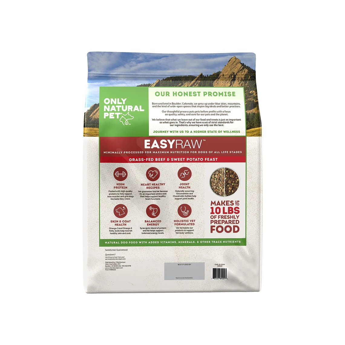 Only Natural Pet EasyRaw Grass-Fed Beef & Sweet Potato Feast Dehydrated Dog Food 4 Only Natural Pet EasyRaw Grass-Fed Beef & Sweet Potato Feast Dehydrated Dog Food - Image 4