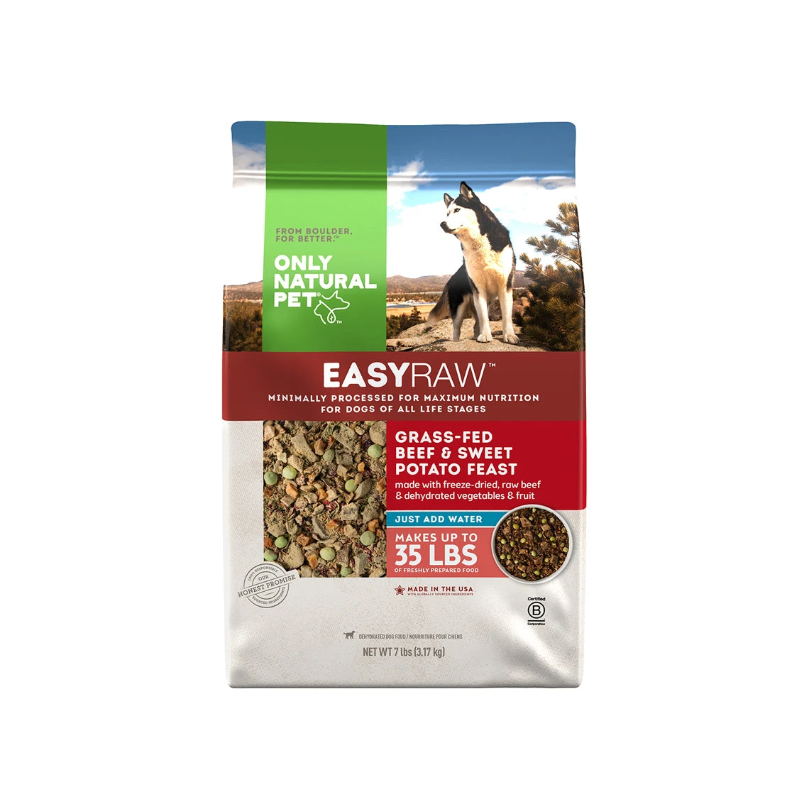 Only Natural Pet EasyRaw Grass-Fed Beef & Sweet Potato Feast Dehydrated Dog Food 2 Only Natural Pet EasyRaw Grass-Fed Beef & Sweet Potato Feast Dehydrated Dog Food - Image 2