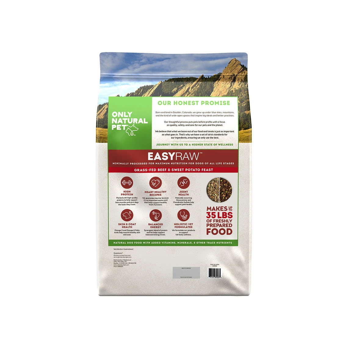 Only Natural Pet EasyRaw Grass-Fed Beef & Sweet Potato Feast Dehydrated Dog Food 6 Only Natural Pet EasyRaw Grass-Fed Beef & Sweet Potato Feast Dehydrated Dog Food - Image 6