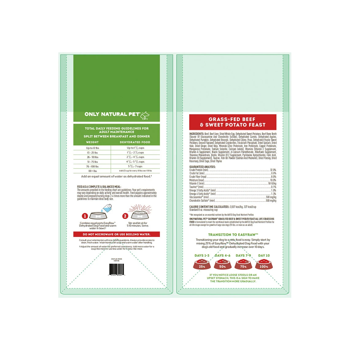 Only Natural Pet EasyRaw Grass-Fed Beef & Sweet Potato Feast Dehydrated Dog Food 7 Only Natural Pet EasyRaw Grass-Fed Beef & Sweet Potato Feast Dehydrated Dog Food - Image 7