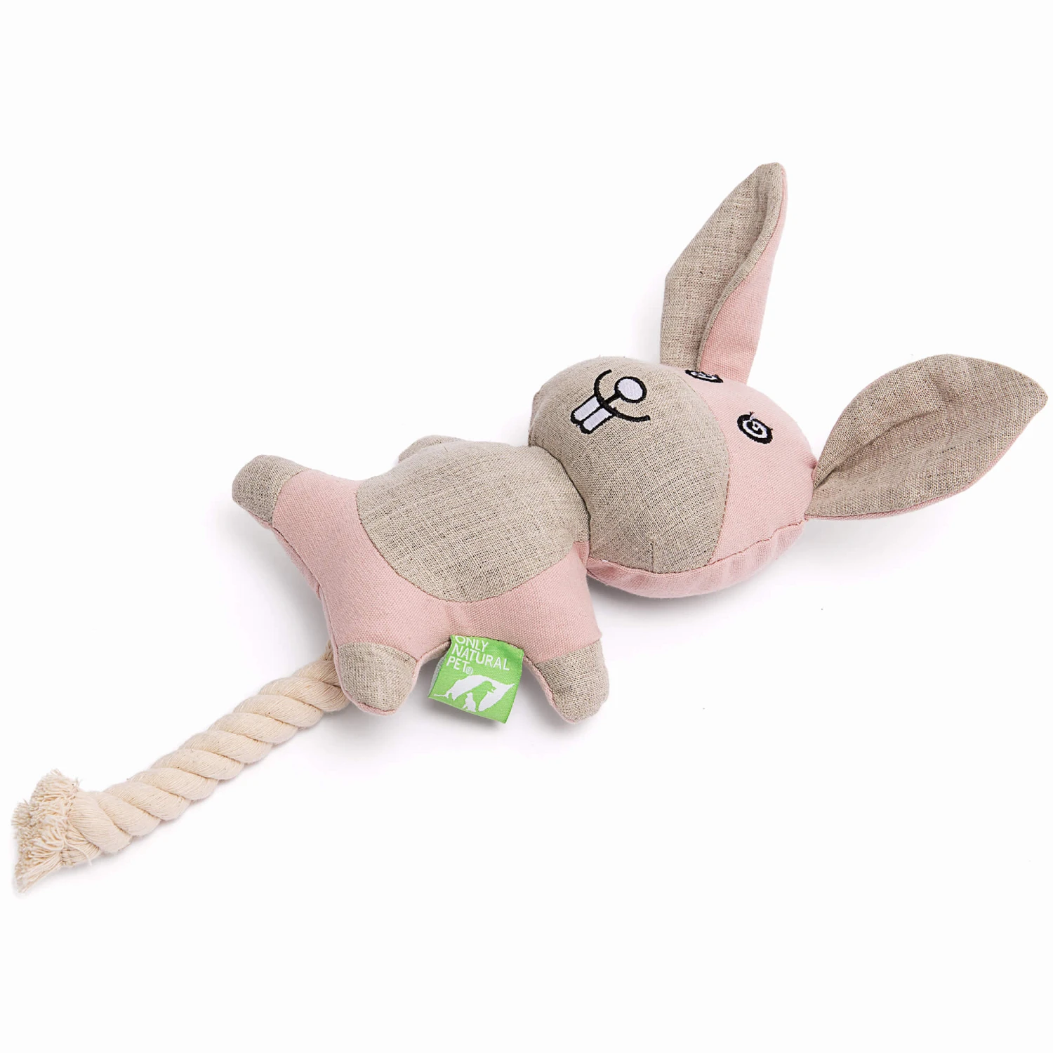 Only Natural Pet Hemp Bunny Dog Toy 1 Only Natural Pet Hemp Bunny Dog Toy