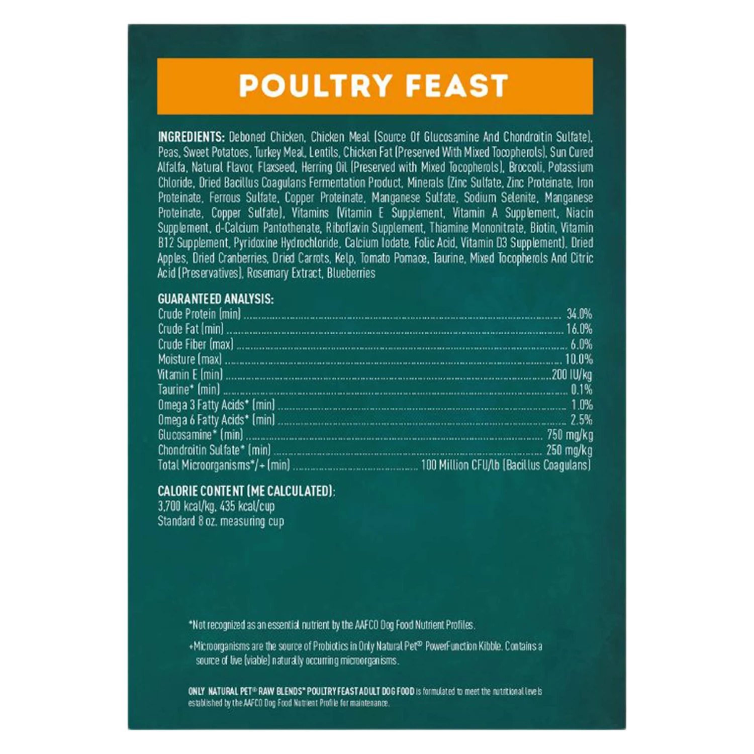 Only Natural Pet Raw Blends Chicken And Poultry Feast Raw Grain Free Dog Food 4 Only Natural Pet Raw Blends Chicken And Poultry Feast Raw Grain Free Dog Food - Image 4