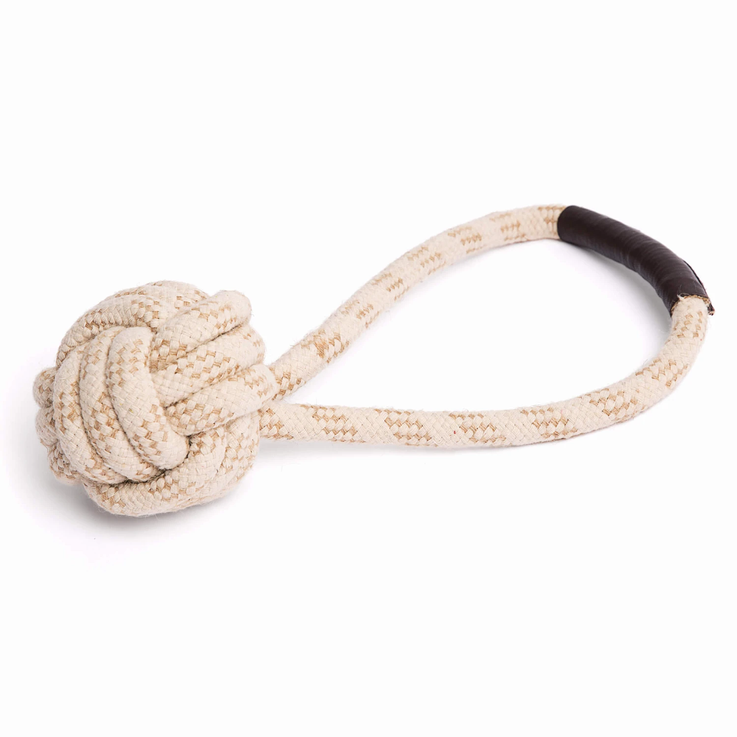 Only Natural Pet Eco-Friendly Regenerated Cotton Ball & Rope Dog Toy 2 Only Natural Pet Eco-Friendly Regenerated Cotton Ball & Rope Dog Toy - Image 2