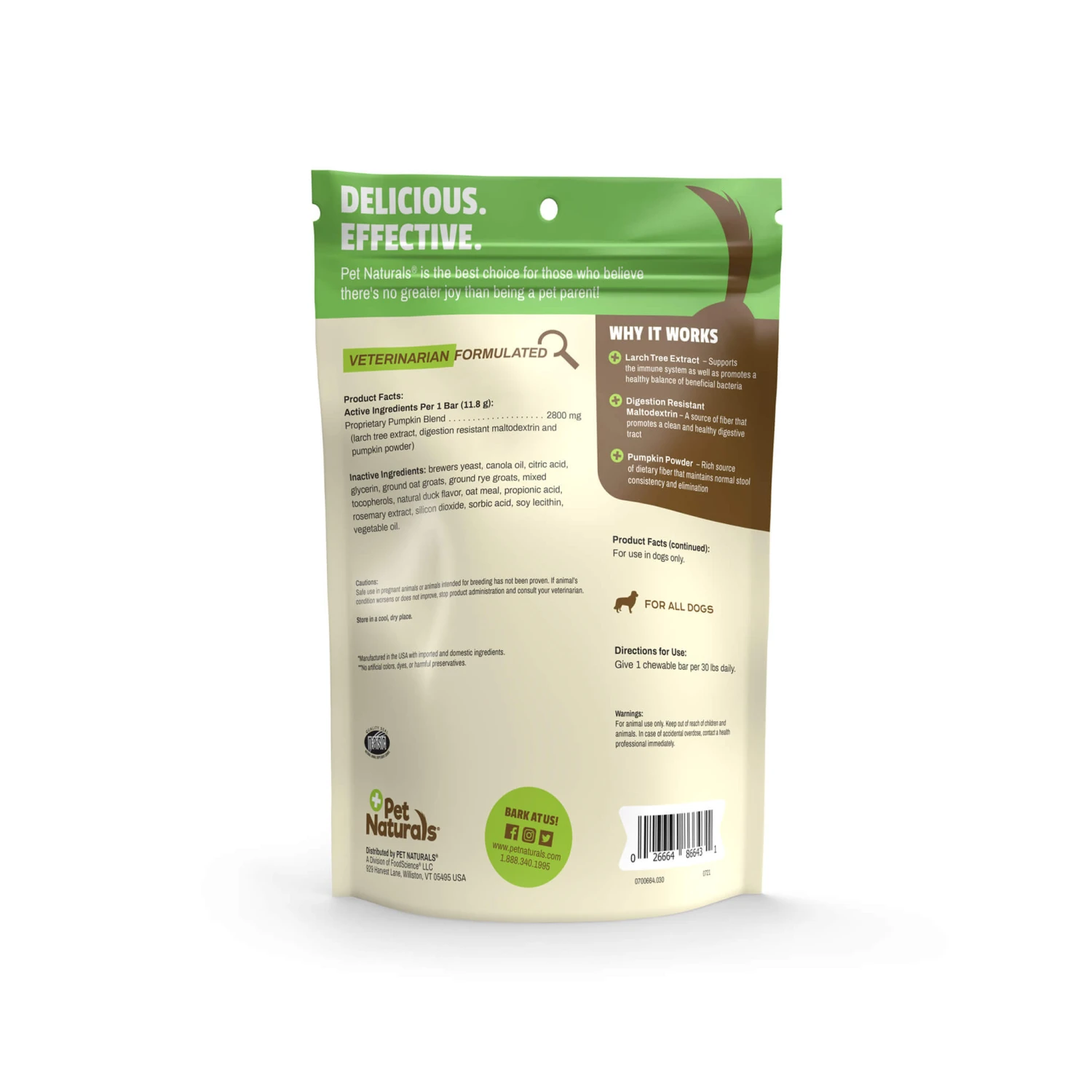 Pet Naturals Scoot Bars Anal Gland Support For Dogs 2 Pet Naturals Scoot Bars Anal Gland Support For Dogs - Image 2